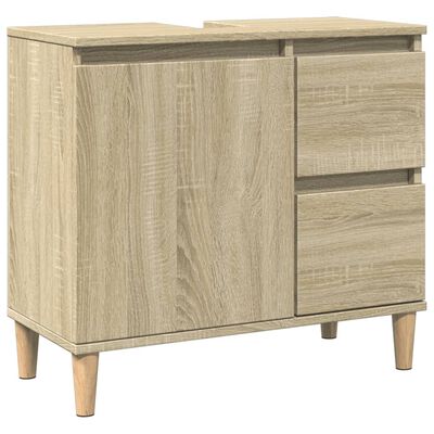 vidaXL Armoire salle de bain chêne sonoma 65x33x60 cm