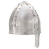 vidaXL Casque de chevalier m&eacute;di&eacute;val antique pour GN Argent&eacute; Acier