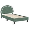 vidaXL Cadre de lit pour enfants avec t&ecirc;te de lit Vert Mer 80 x 160 cm