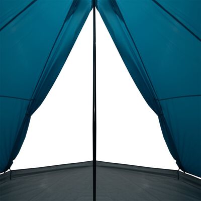 vidaXL Tente familiale tipi 8 personnes bleu imperméable