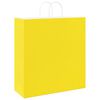 vidaXL Sacs en papier 50 pcs avec poign&eacute;es jaune 45x17x48 cm