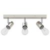 vidaXL Spot de plafond Nickel 38 x 6,5 x 11,5 cm M&eacute;tal