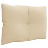 vidaXL Coussins de palette lot de 3 beige tissu