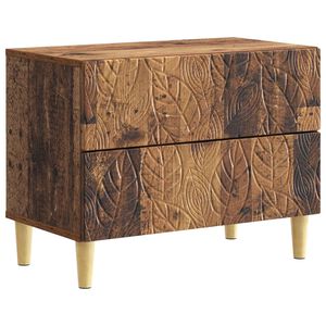 vidaXL Table de chevet Bois ancien 62 x 34,5 x 48 cm Bois d'ing&eacute;nierie