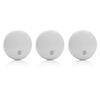 Smartwares D&eacute;tecteurs de fum&eacute;e 3 pcs 10,6x10,6x3,6 cm Blanc