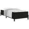 vidaXL Lit &agrave; ressorts avec matelas Noir 80 x 220 cm tissu