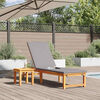 vidaXL Transat 2 pcs Marron 35 x 35 x 34cm Bois d'acacia massif