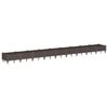 vidaXL Jardini&egrave;re avec piquets marron 362,5x42,5x28,5 cm PP