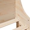 vidaXL Cadre de lit sans matelas 75x190 cm bois de pin massif