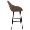 vidaXL Tabouret de bar Marron fonc&eacute; Similicuir