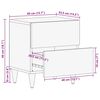 vidaXL Table de chevet 40x33,5x46 cm bois de manguier solide