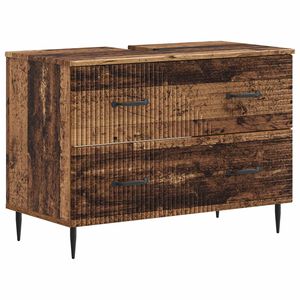 vidaXL Meuble sous Lavabo de Salle de Bain HAARLEM Bois ancien