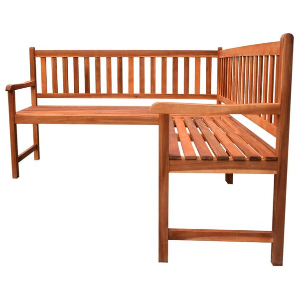vidaXL Banc d'angle de jardin avec coussins 150cm Bois d'acacia massif