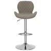 vidaXL Tabourets de bar lot de 2 gris clair velours