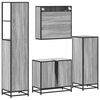vidaXL Ensemble de meubles de salle de bain 4 pcs sonoma gris
