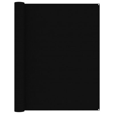 vidaXL Tapis de tente 250x500 cm Noir