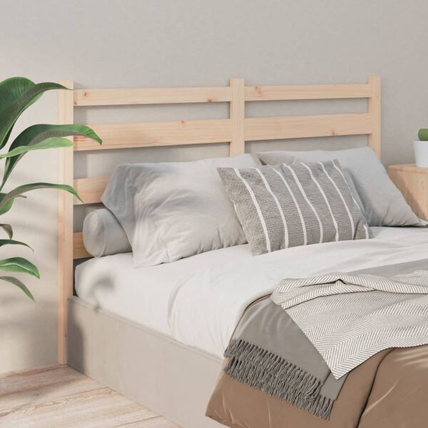 vidaXL T&ecirc;te de lit 126x4x100 cm Bois massif de pin