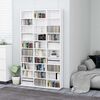 vidaXL Armoire &agrave; CD Blanc brillant 102x23x177,5 cm Bois d'ing&eacute;nierie