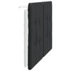 vidaXL Coussin de t&ecirc;te de lit Zadar noir et blanc 120 cm similicuir