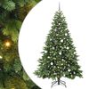 vidaXL Sapin de No&euml;l artificiel avec 300 LED Vert 210 cm PE et PVC