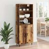 vidaXL Haut Armoire Bois Ancien 69,5 x 34 x 180 cm