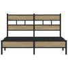 vidaXL Cadre de lit sans matelas ch&ecirc;ne sonoma 150x200 cm