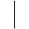 vidaXL T&ecirc;te de lit m&eacute;tal noir 100 cm