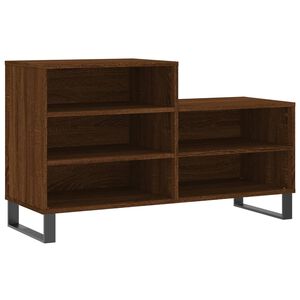 vidaXL Armoire &agrave; chaussures Ch&ecirc;ne marron 102x36x60cm Bois d'ing&eacute;nierie