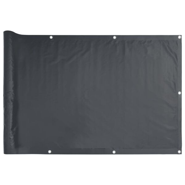 vidaXL &Eacute;cran de balcon en tissu Oxford anthracite de 75x600 cm