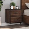 vidaXL Table de chevet murale ch&ecirc;ne marron 40x31x39,5 cm