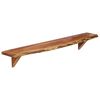 vidaXL &Eacute;tag&egrave;res murales 2 pcs 110x20x18 cm bois massif d'acacia