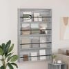 vidaXL &Eacute;tag&egrave;re &agrave; magazines 2 pcs Gris Sonoma 100 x 12 x 70 cm