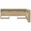 vidaXL T&ecirc;te de lit de rangement Ch&ecirc;ne Sonoma 207,5 x 137,5 x 76,5 cm