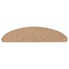 vidaXL Tapis d'escalier auto-adh&eacute;sifs 10 pcs beige 56x17x3 cm