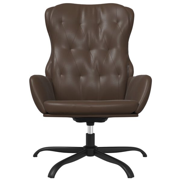 vidaXL Chaise de relaxation Marron Similicuir