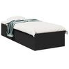 vidaXL Cadre de lit sans matelas noir 90x190 cm