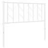 vidaXL T&ecirc;te de lit m&eacute;tal blanc 100 cm