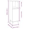 vidaXL Ensemble de meubles de salle de bain 4 pcs gris b&eacute;ton