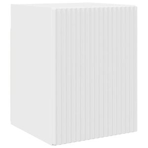 vidaXL Meuble TV mural 30 x 31 x 40 cm Blanc Brillant