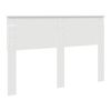 vidaXL T&ecirc;te de lit Blanc 160 cm Bois d'ing&eacute;nierie