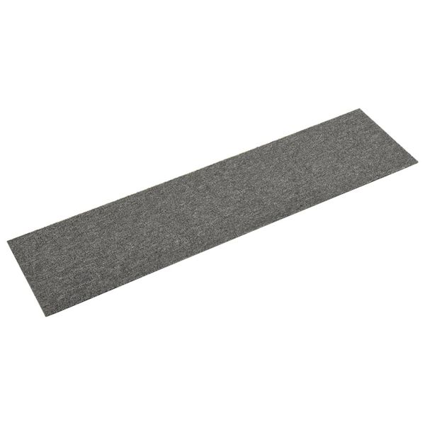 vidaXL Dalles de tapis de sol 16 pcs 4 m&sup2; 25x100 cm Gris