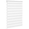 vidaXL Store z&egrave;bre blanc 115x100 cm largeur du tissu 110,9cm polyester