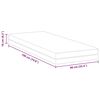 vidaXL Matelas Blanc et Gris 90 x 190 cm Tissu jacquard