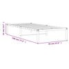 vidaXL Cadre de lit m&eacute;tal sans matelas noir 90x190 cm