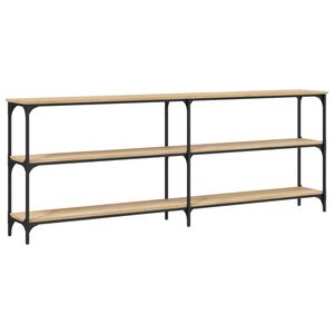 vidaXL Table console Ch&ecirc;ne Sonoma 200 x 29 x 75 cm Bois d'ing&eacute;nierie