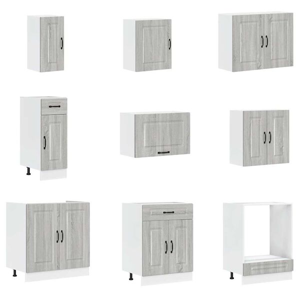 vidaXL Ensemble d'armoires de cuisine 14 pcs Kalmar bois d'ing&eacute;nierie