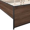 vidaXL Cadre de lit sans matelas ch&ecirc;ne marron 140x200 cm
