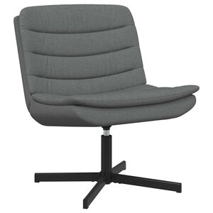 vidaXL Chaise pivotante Gris fonc&eacute; 63 x 75 x 76 cm tissu