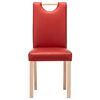 vidaXL Chaises &agrave; manger lot de 6 rouge bordeaux similicuir