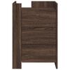 vidaXL Table de chevet ch&ecirc;ne marron 45x50x65 cm bois d'ing&eacute;nierie